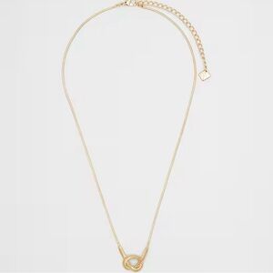 Banana Republic Women’s Knot Herringbone Snake Necklace NTW